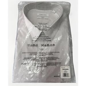 Calvin Klein Steel + Slim Fit Stretch Wrinkle Free Dress Shirt 2XL - 18 36/37